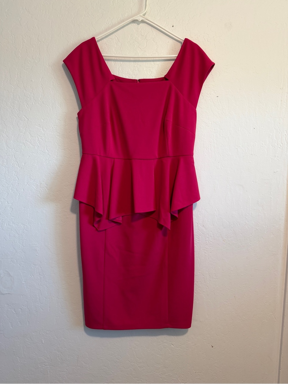 Lane Bryant Fuchsia Peplum Midi Dress